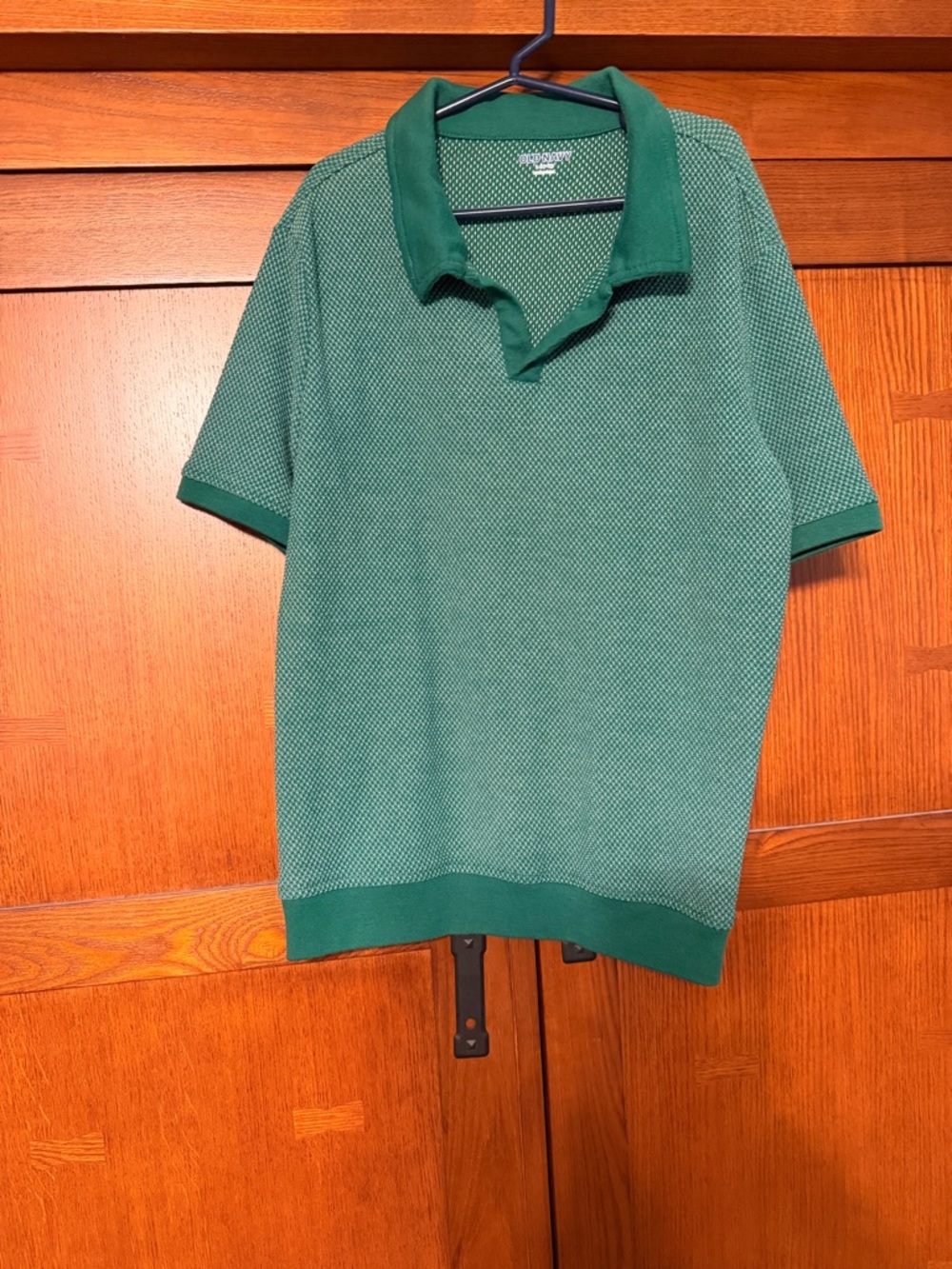 Boy’s Green Short-Sleeve Polo - Classic Knit